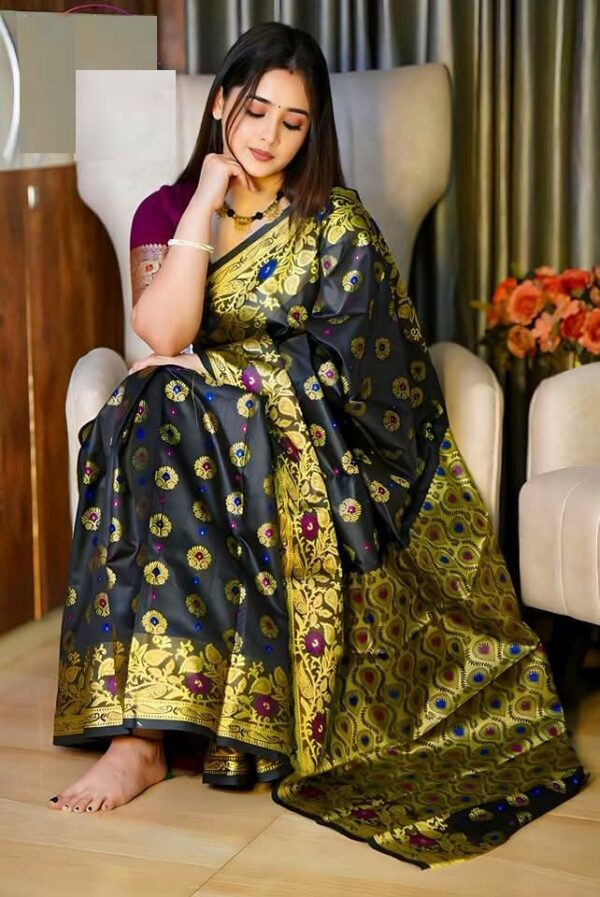 Soft Silk Katan Sharee - Image 3