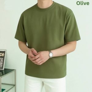 Solid Drop Shoulder Tshirt